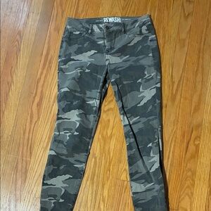 Rewash Green Camouflage Pants